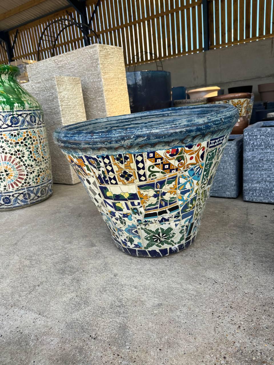 Mosaic pot planters - plant pots uk