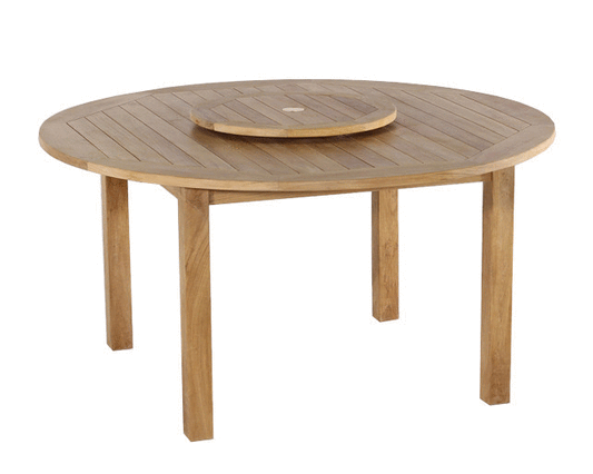 150cm Round Premium Teak Table with 4cm Table Top