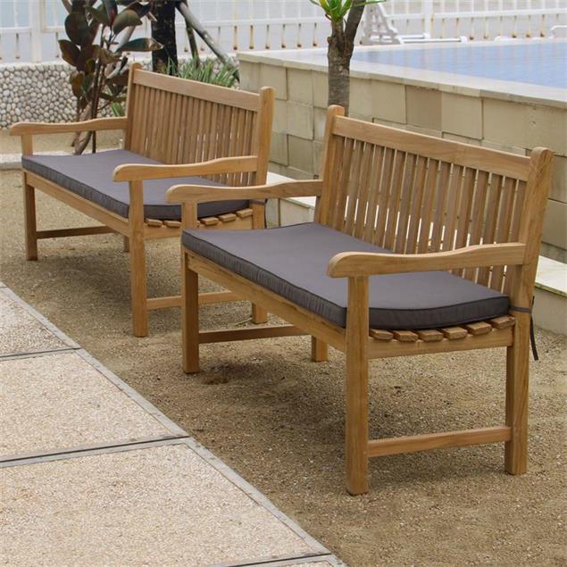 3-Seater Classic teak Bench 150 Cm - plant pots uk