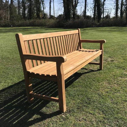 4-Seater Classic Garden Teak Bench 180 CM - plant pots uk