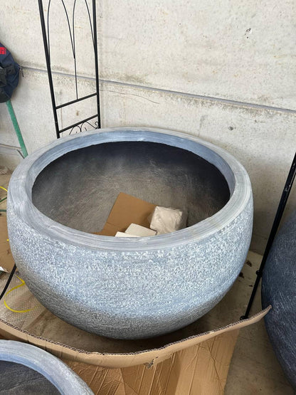 large round fiberglass pots planters - plant pots uk