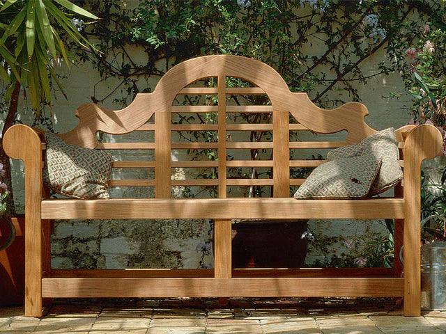 Luxrious Sissinghurst Lutyens Three Seat Teak Bench - plant pots uk