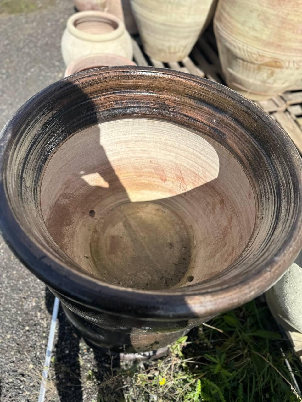 Large Glossy Terracotta Planters - plant pots uk